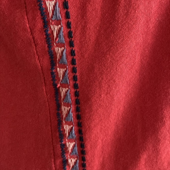 Anthropologie Dolan Left Coast Melinda Embroidered Flutter Sleeve Tee EU… - Picture 8 of 11